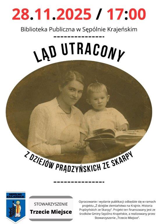 W sępoleńskiej bibliotece dziś (28.11) premiera książki Łukasza Jakubowskiego o rodzinie Prądzyńskich ze Skarpy