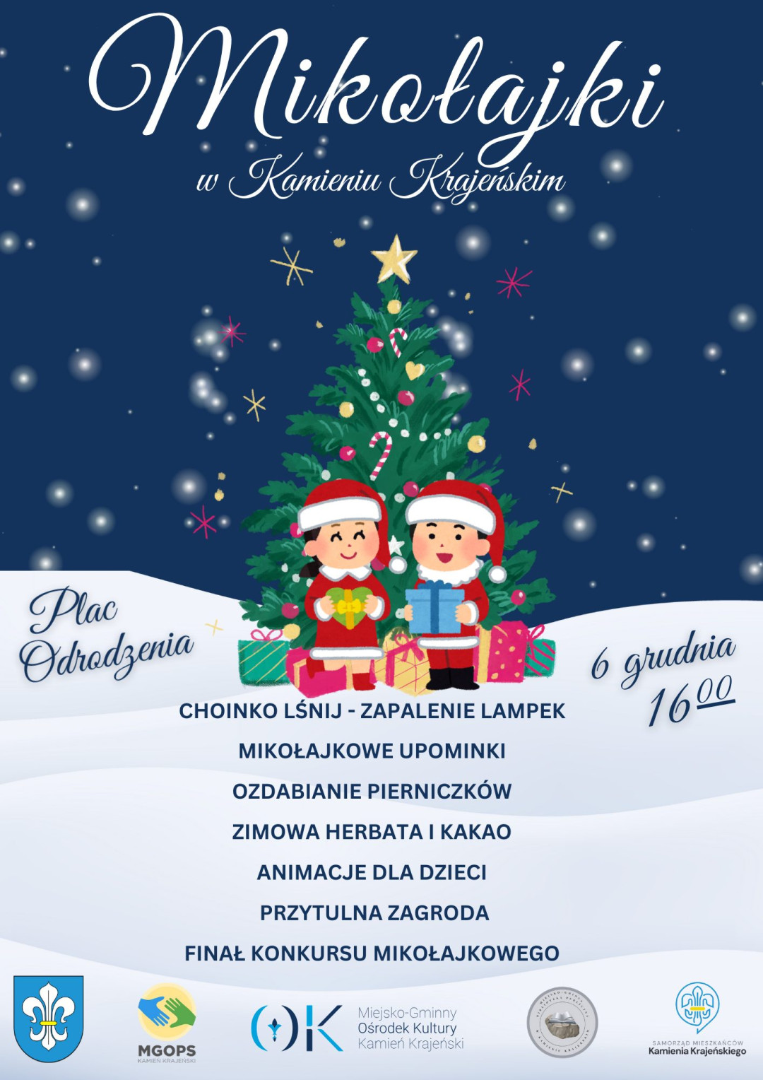 Władze Kamienia Krajeńskiego zapraszają dziś (6.12) na Mikołajki
