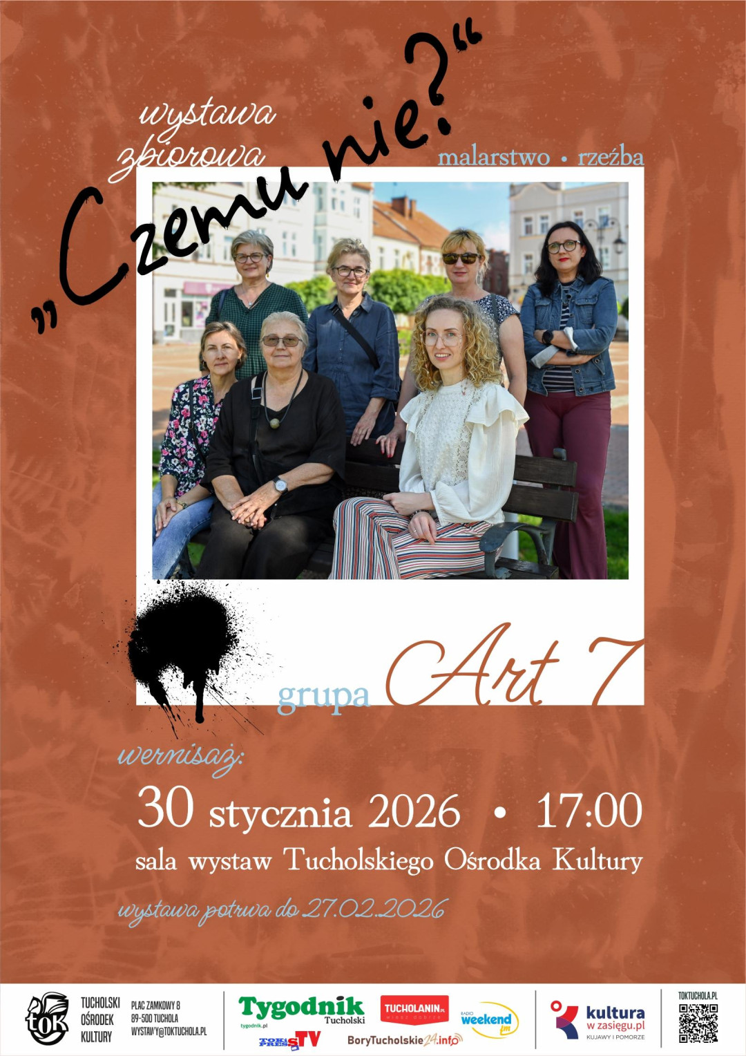 Wernisaż w Tucholskim Ośrodku Kultury. Na wystawie prace siedmiu tucholskich artystek