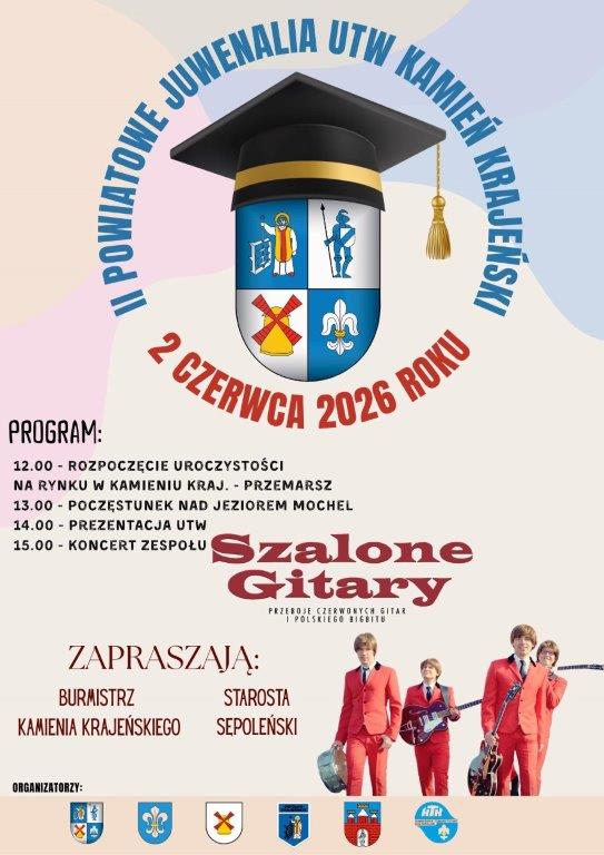 Jutro (2.06) już po raz drugi odbędą się Juwenalia Uniwersytetów Trzeciego Wieku powiatu sępoleńskiego. Tym razem w Kamieniu Krajeńskim